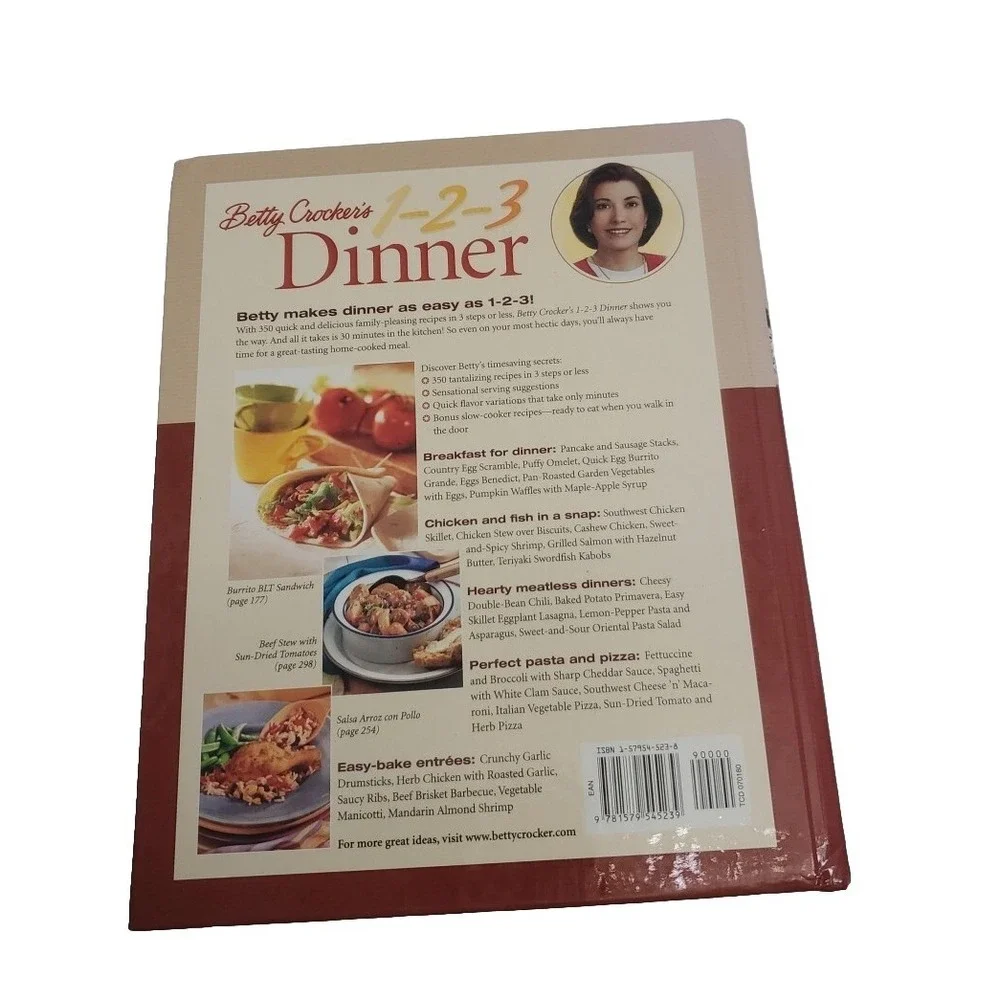 Betty Crocker's 1-2-3 Dinner : 350 Quick and Delicious Supper Solutions by Betty